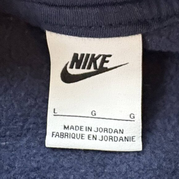 Nike Sportswear Club Fleece Pullover Hoodie LARGE Midnight Navy BV2654-410 - Picture 11 of 12